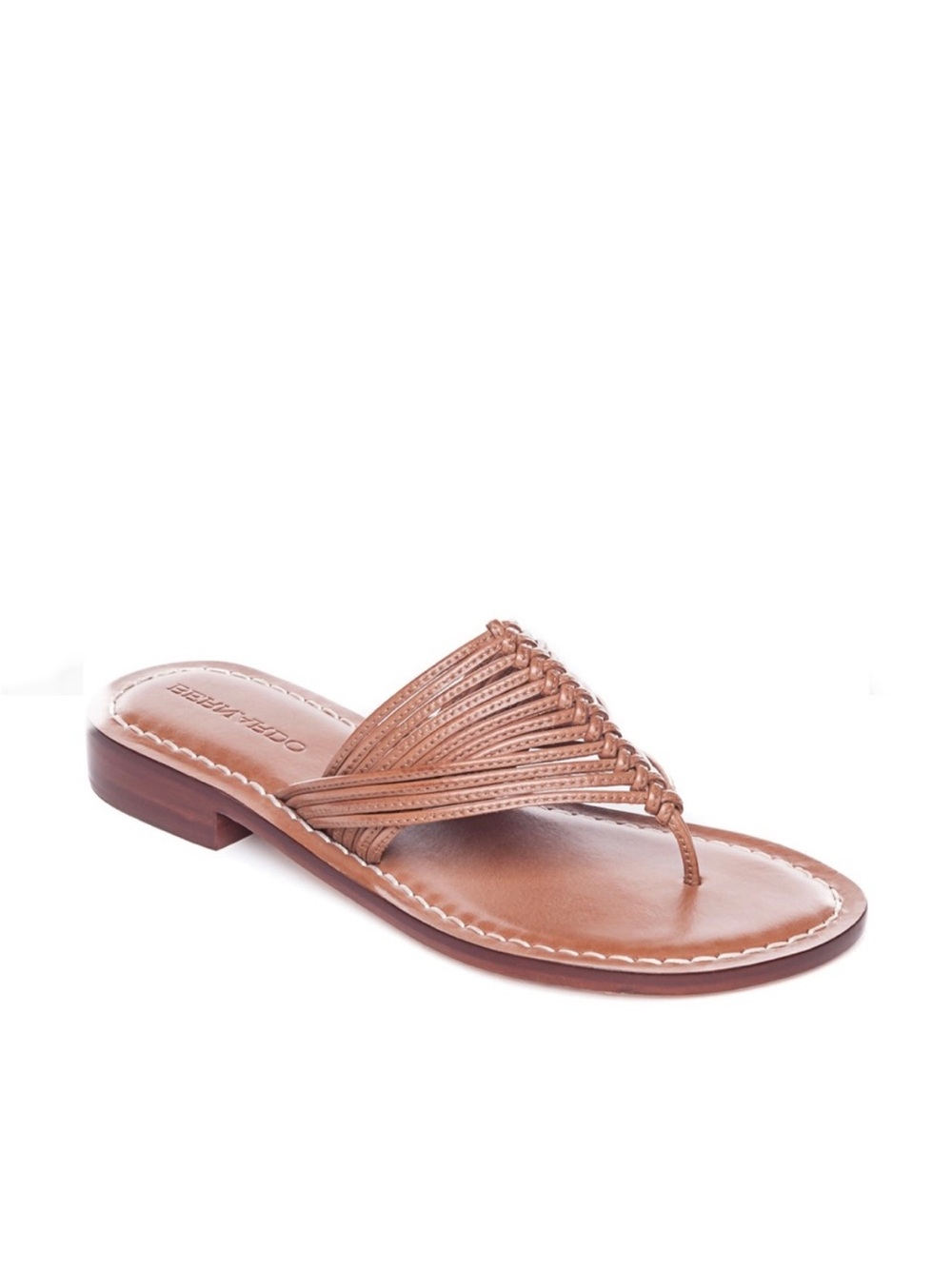 Bernardo Talia Tan Braided Leather Sandal Size 11 Quiet Luxury Old Money Hampton - Picture 3 of 8
